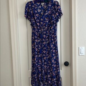 Knox Rose Royal Blue Floral Maxi Dress